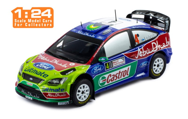 24RAL027A FORD FOCUS RS WRC 2009 #4 J-M.LATVALLA - M.ANTTILA WINNER RALLY SARDEGNA 2009