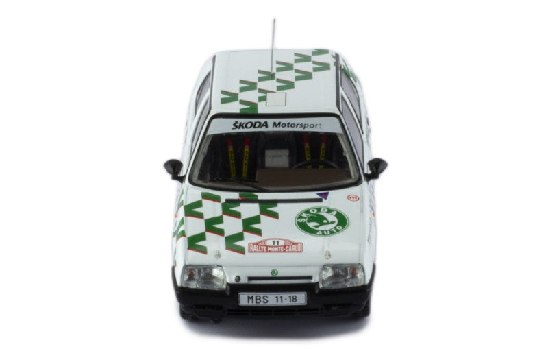 RAC414B SKODA FAVORIT 136L #11 E.TRINER - J.KLIMA RALLYE MONTE-CARLO 1993