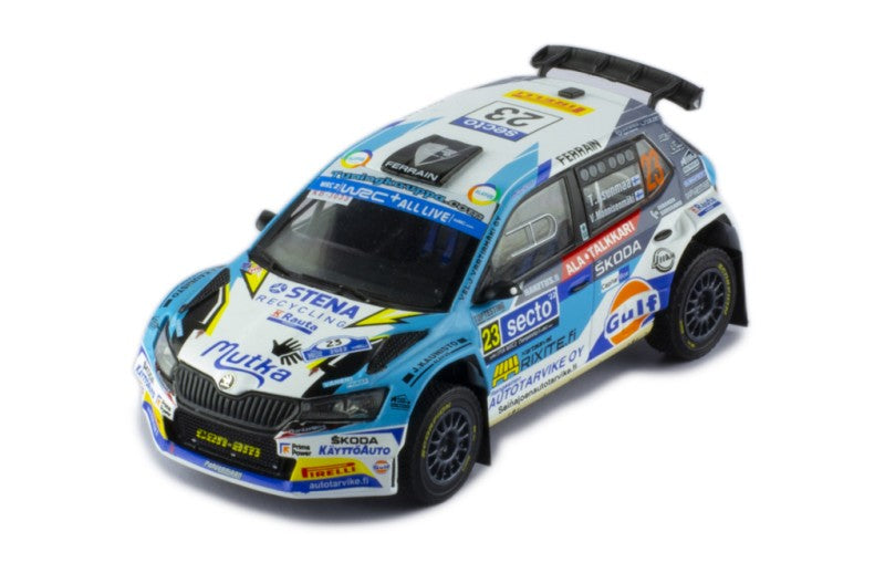 RAM867LQ SKODA FABIA RALLY2 EVO #23 T.ASUNMAA - V.MANNISENMAKI RALLY FINLAND 2022