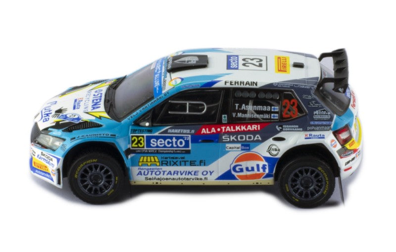 RAM867LQ SKODA FABIA RALLY2 EVO #23 T.ASUNMAA - V.MANNISENMAKI RALLY FINLAND 2022