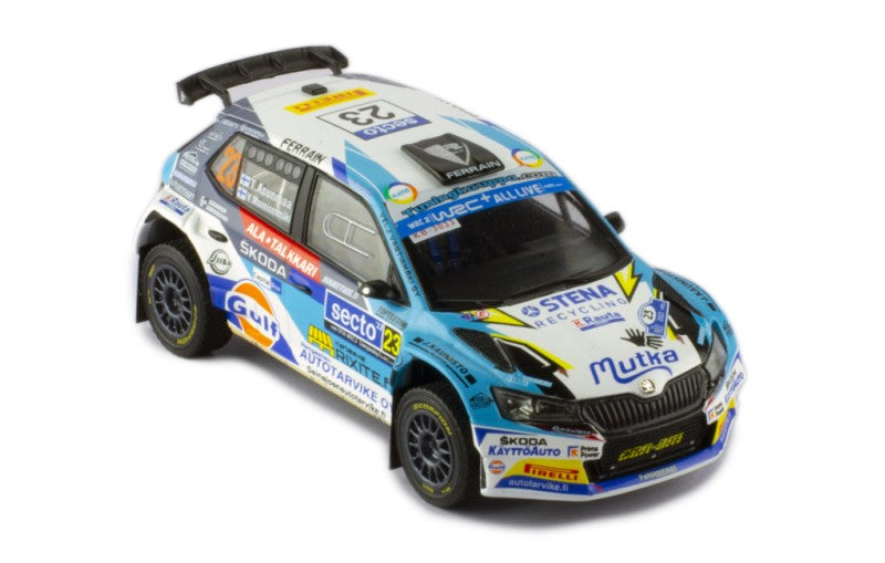 RAM867LQ SKODA FABIA RALLY2 EVO #23 T.ASUNMAA - V.MANNISENMAKI RALLY FINLAND 2022