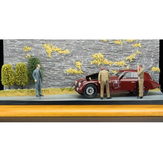 A-017 アルファ・ロメオ 8C ジオラマ