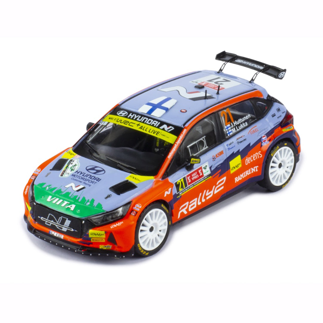 RAM814LQ ヒョンデ i20 N Rally 2 2021年イープルラリー WRC2 優勝 #21 Jari Huttunen/Mikko Lukka