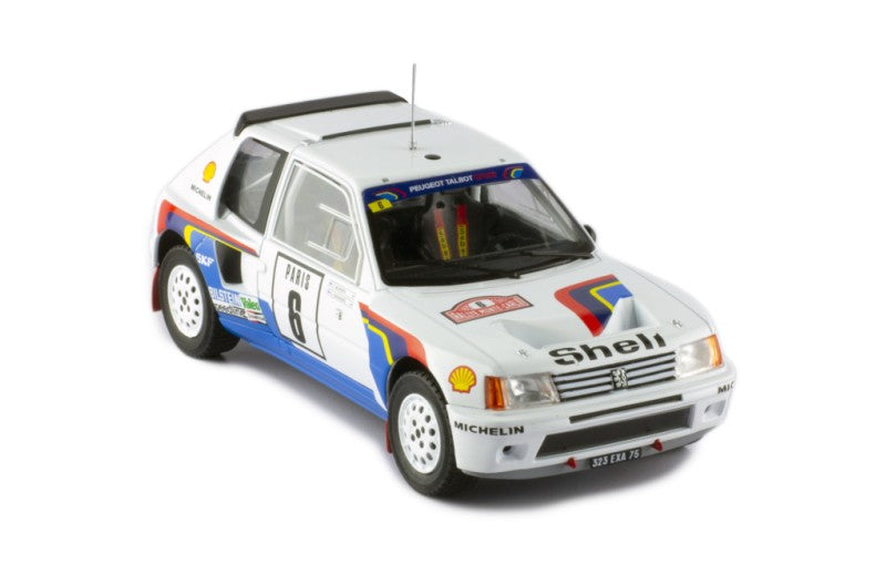 24RAL024B PEUGEOT 205 T16 #6 T.SALONEN - S.HARJANNE RALLYE MONTE CARLO 1985