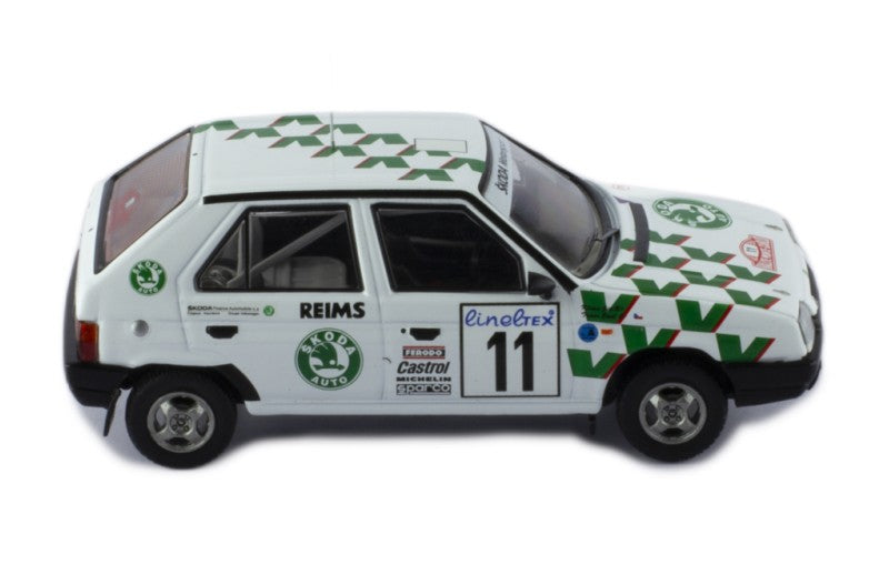 RAC414B SKODA FAVORIT 136L #11 E.TRINER - J.KLIMA RALLYE MONTE-CARLO 1993