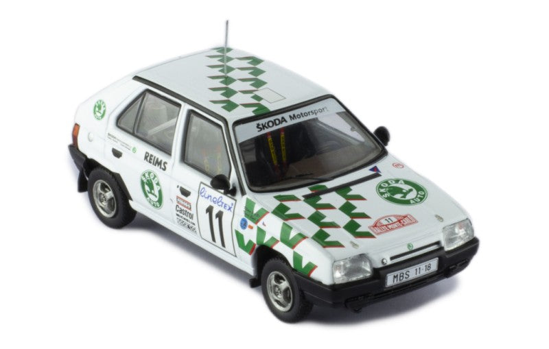 RAC414B SKODA FAVORIT 136L #11 E.TRINER - J.KLIMA RALLYE MONTE-CARLO 1993